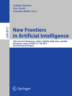 cover image of New Frontiers in Artificial Intelligence